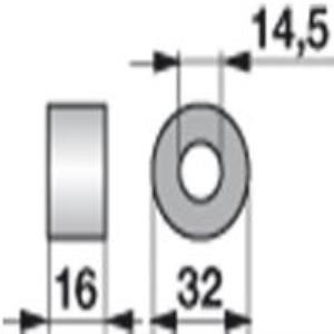 Distanzscheibe zu Mulcher Innendurchmesser 14,5 mm